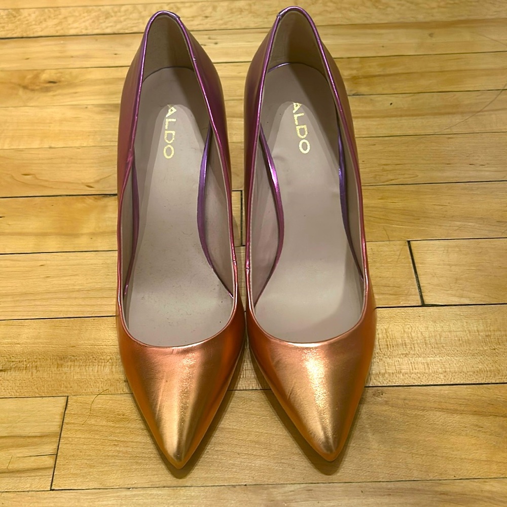 Aldo high heels. Rainbow color never worn
